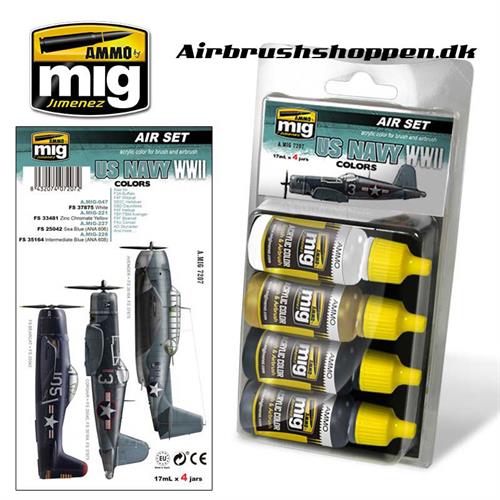 A.MIG 7207 US NAVY WWII Aircraft colors 4x17 ml
